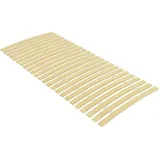 vidaXL Pappelholz Massivholz Lattenrost mit 24 Latten Zusammenklappbar Rolllattenrost Rollrost Bettrost Holzlatten Latten Rost 90x200cm