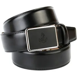 Anthoni Crown Damengürtel Leder schwarz 85