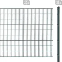 Arvotec Doppelstabmattenzaun ARVOTEC "EXCLUSIVE 183 zum Einbetonieren", grau (anthrazit), H:183cm, Stahl, Kunststoff, Zaunelemente, Zaunhöhe 183 cm, Zaunlänge 2 - 60 m