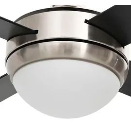 vidaXL Deckenventilator 130 cm Schwarz