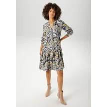 Aniston CASUAL Blusenkleid Paisley Blau/Beige 42
