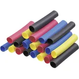 DSG CANUSA 8011060990 Schrumpfschlauchsortiment 6.40 mm 3.20 mm Schrumpfrate:2:1 20 St.