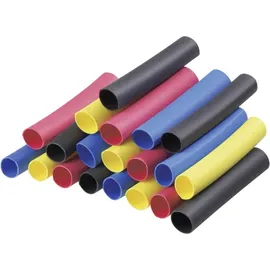 DSG CANUSA 8011060990 Schrumpfschlauchsortiment 6.40 mm 3.20 mm Schrumpfrate:2:1 20 St.