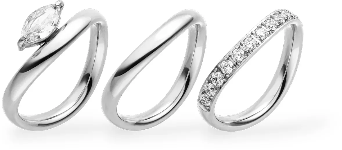 PURELEI Lumi Trio Ring Set