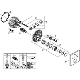 Grohe SmartControl mit 2 Absperrventilen chrom