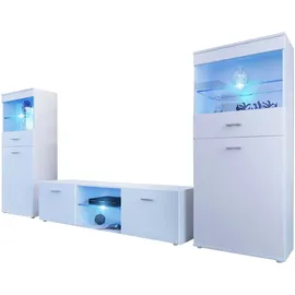 borchardt Möbel Wohnwand BORCHARDT MÖBEL "Scala", weiß (weiß matt), Kastenmöbel-Sets, Wohnwand, 3-tlg.