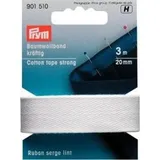 Prym Baumwollband kräftig 20 mm weiß, 100% CO