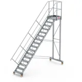 Altrex Podesttreppe fahrbar 45° 16 Stufen