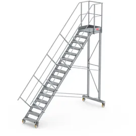 Altrex Podesttreppe fahrbar 45° 16 Stufen