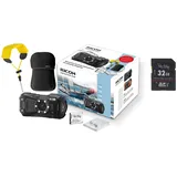 Ricoh WG-80 Special Edition schwarz inkl Neoprencase/Strap+PH D-LI92 Akku/Tuch