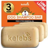 Hundeshampoo gegen Geruch – Citrus Hundeshampoo Bar, natürlich, plastikfrei, vegan, für Frische und Pflege