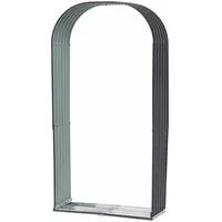 Floraworld Kaminholzunterstand Rundbogen verzinkt und lackiert 103 x 40 x 200 cm grau