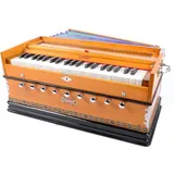 Harmonium BINA Nr. 9 Indisches Harmonium, Edition 2024, 3 1/2 Oktaven, 9 Blendenstufen, 4 zusätzliche Noten, Multifold-Blasebalg, BINA-Spezialblatt, kariert und zurückgeführt von Aakrati Musicals
