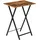 HOOBRO Beistelltisch Klappbar 48 x 36 x 66,5 cm Dunkelbraun/Schwarz