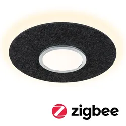 Paulmann LED Deckenleuchte Tulga 2000lm Smart Home Zigbee dimmbar  Anthrazit