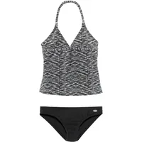 VENICE BEACH Tankini, verstellbare Träger, unifarbene Hose Venice Beach schwarz-weiß