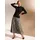 Creation L Premium A-Linien-Rock Damen Animalprint Beige/Schwarz 42