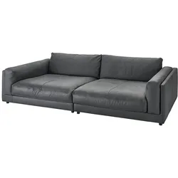 KAWOLA Big Sofa RAINA Leder anthrazit