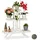 Relaxdays Blumentreppe 83 x 28 cm Weiß