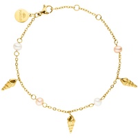 Purelei Armband Akala mit hübschen Muschelanhängern und feinen Perlen Armbänder & Armreife Damen