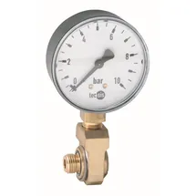SYR Sasserath Manometer mit Winkelanschluss 0-10 bar G 1/4 Zoll