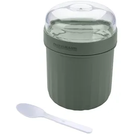 Fackelmann Müsli To Go rund grün/weiß 0,5 l