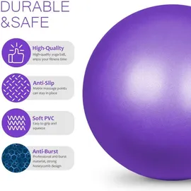 luxuskollektion Gymnastikball Pilates-Ball 25cm Soft Yoga Pilates Fitness