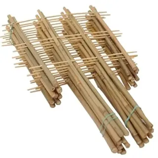 Dixiestore Rankgitter Bambus Set 10 Stück Länge 45 cm - Tomaten Rankhilfe Gurken - Rankhilfen für Kletterpflanzen Gurken Rankhilfe Tomaten - Rankenhilfe für Pflanzen Topf 4S