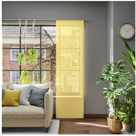Neutex for you! Schiebegardine Libre-ECO (1 St), Paneelwagen, halbtransparent, Jacquard, nach Maß gelb 60 cm x 135 cm