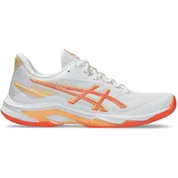 Asics Damen Volleyballschuhe, weiß, Größe 40 1⁄2 in Grau WHITE/VIVID CORAL