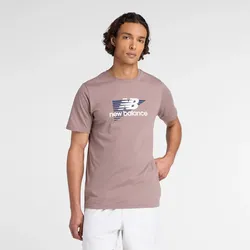 New Balance Trainingsshirt »Heathertech Graphic T-Shirt 1 EARTHHADOW« New Balance EARTH SHADOW (218) L