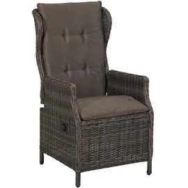 Merxx Saviano Gartensessel 58 x 69,5 x 108 cm grau 2 St.