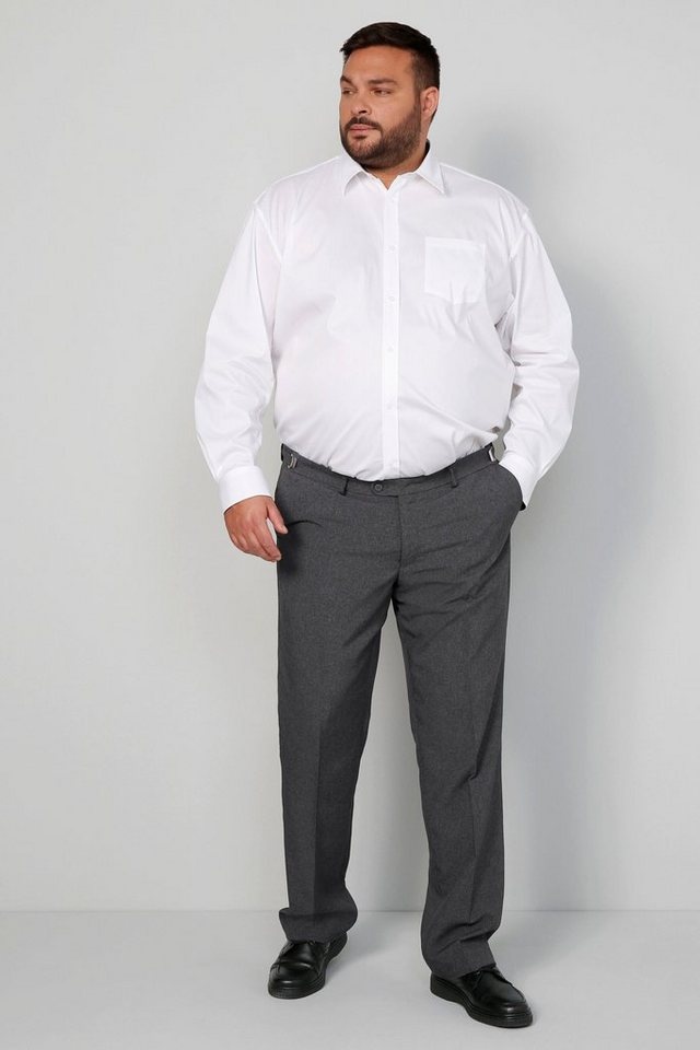 Men Plus 5-Pocket-Jeans Men+ Anzughose verstellbarer Bund Bauchfit bis 41 grau 76