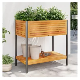 vidaXL Pflanzkübel mit Ablage 80 x 45 x 80 cm Braun