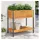 vidaXL Pflanzkübel mit Ablage 80 x 45 x 80 cm Braun