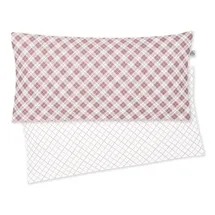 IRISETTE Kissenbezug IRISETTE "Bea", rosa, B:80cm L:40cm, Mako-Satin, Obermaterial: 100% Baumwolle, Kissenbezüge, Kissenbezug, zeitlose Instagram-Blogger-Kollektion