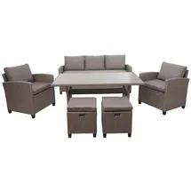 Mendler HWC-E95 Lounge-Set grau