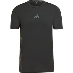 adidas Designed 4 Training 3-Streifen Trainingsshirt Herren JE5684 - black M
