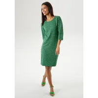 Aniston SELECTED Jerseykleid, mit trendy Retromuster,