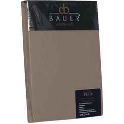 Curt Bauer Jersey-Spannbetttuch - 90x200cm - 100x220cm	braun