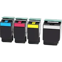 Ampertec 4 Kompatible Toner ersetzt Lexmark 80C2S 802S Multipack