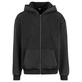 URBAN CLASSICS Vintage Heavy Zip Hoodie - Grau - S