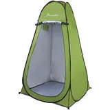 Montafox Multifunktionszelt Pop Up Zelt 2m Groß XXL Toilettenzelt Boden Abnehmbar Duschzelt Umkleide Wurfzelt Outdoor Camping WC Zelt Tragbar Mobile Umkleidekabine, Farbe:Green
