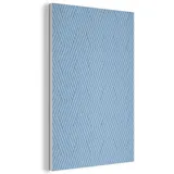 MuchoWow© Wandbilder Akustikpaneele 40x60 cm Filz Deko Wohnung Bild Wohnzimmer Wandpaneele Schallabsorber Wand Bilder Wandpaneel Wall Decor Dunkelblau - Muster - Linien