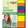 Sigel Haftmarker Page Marker, HN616, »Transparent« Folie, beschriftbar, 7 x 40 Streifen, farbsortiert