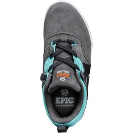 epic grindshoes Gleitschuh EPIC GRINDSHOES "Hype/Dash" Gr. 37, blau (grau, türkis, schwarz, weiß), Inlineskates_Rollschuhe_Schlittschuhe, 37, Leder