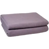 Soft-Fleece-Decke – Polarfleece-Decke mit Häkelstich – flauschige Kuscheldecke – 160x200 cm – 435 misty rose – von ’zoeppritz since 1828’