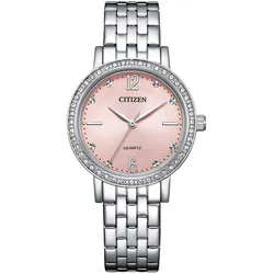 Citizen EL3100-55W Damenuhr Quarz Stahl/Rosa