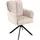 ronald verdult Polsterstühle 4er Set ALEX, Beige - Schwarz - Stoffbezug - Metallgestell - 180 Grad drehbar - 4er Set