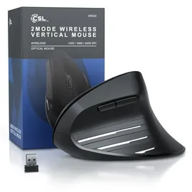 CSL Ergonomische Maus schwarz
